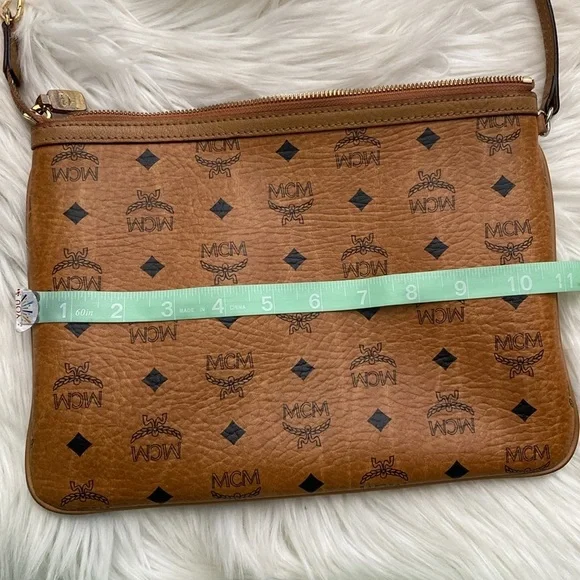 MCM Brown Monogram shoulder Bag - Picture 11 of 14
